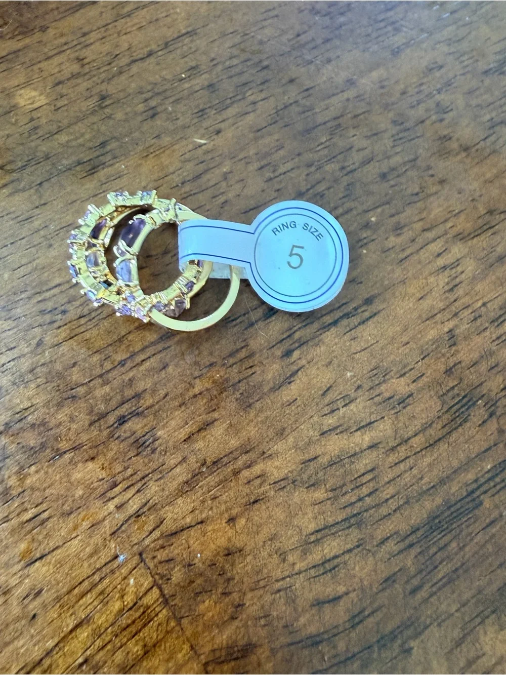 Anthropologie February Birthstone Stacking Ring Set | Size 5 | NWT | MSRP $58